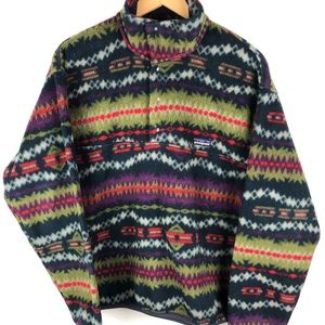 Patagonia Aztec T Snap Fleece Jacket L 